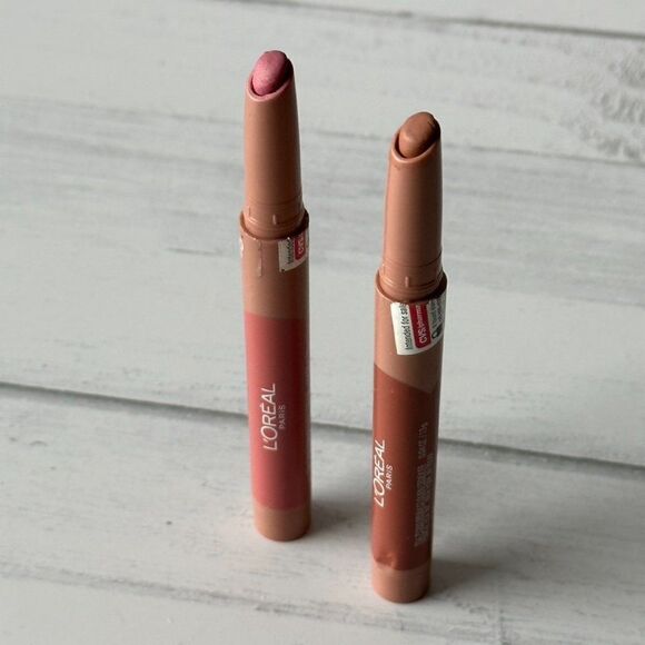 L'Oreal Infallible Matte Lip Crayon Set 2 - 500 Caramel Blondie & 510 Tres Sweet - Picture 6 of 10